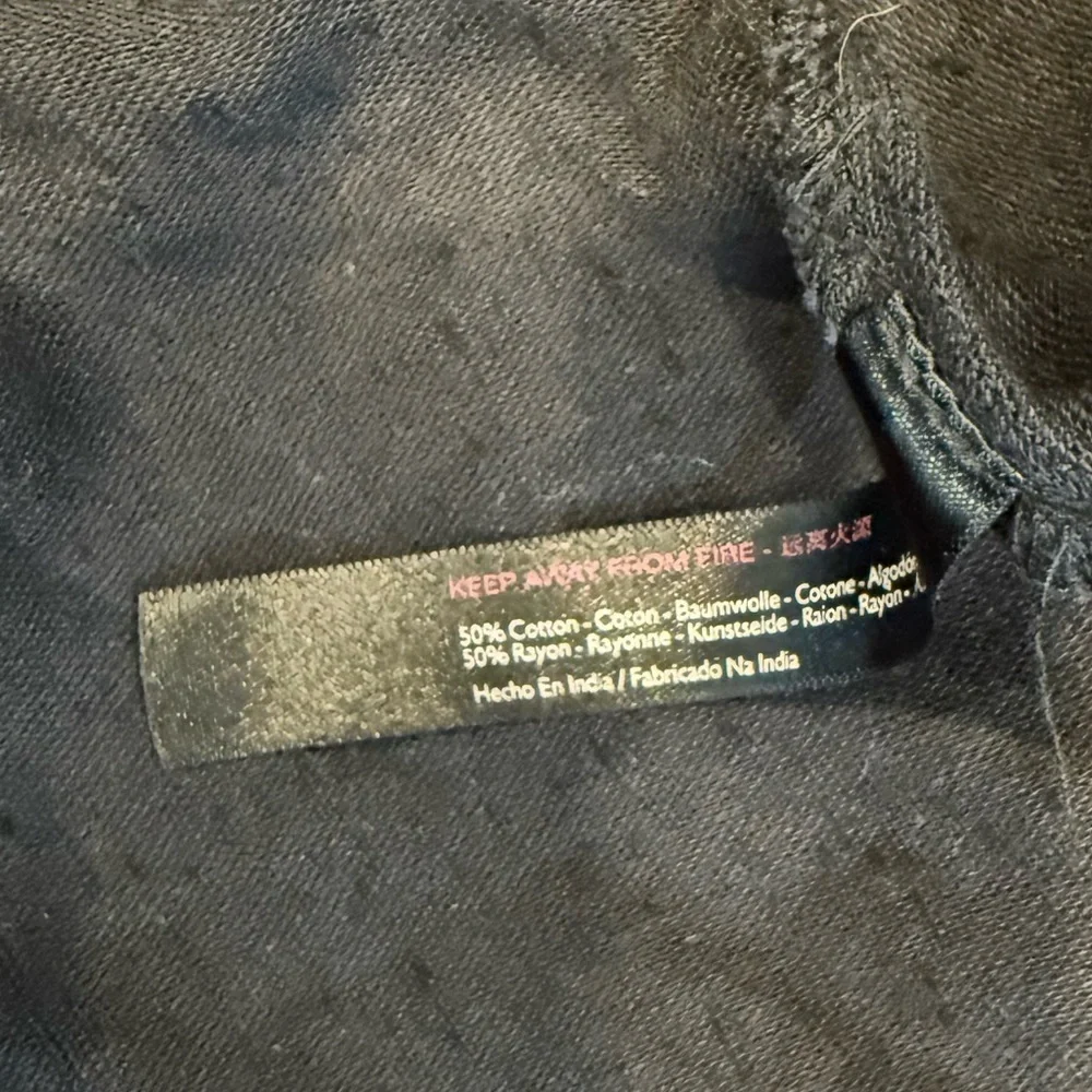 Free People Black wrap around top